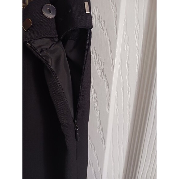 Le Suit Black Suit Set Jacket Blazer & Dress Pants Size 4 Petite Long‎ Sleeve - Picture 7 of 16